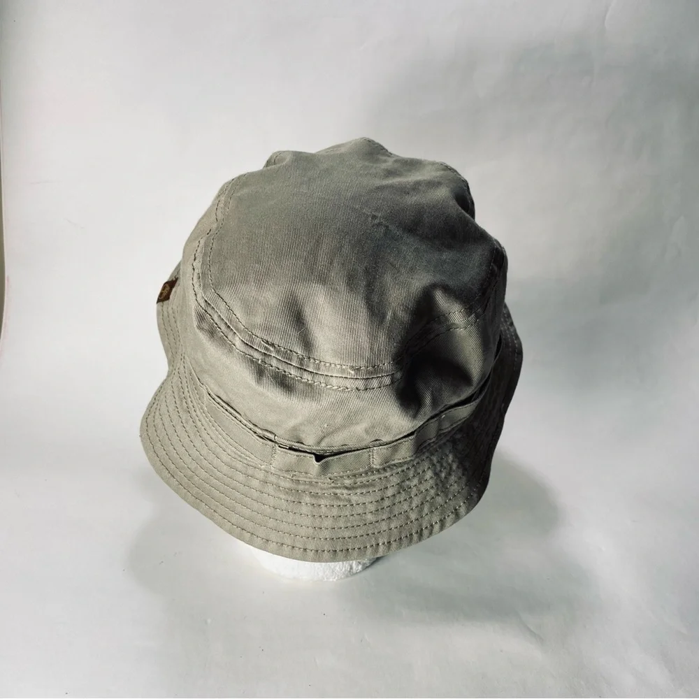 Timberland Cotton Khaki Bucket Style Loops Fishing Style Hat S/M - Unisex